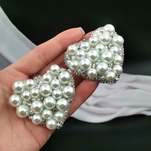 Rezervat Accesorii pentru pantofi / încălțăminte - Pearl Hearts