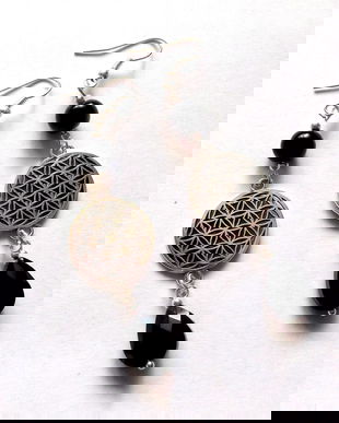 cercei cristale cu floarea vietii 40515