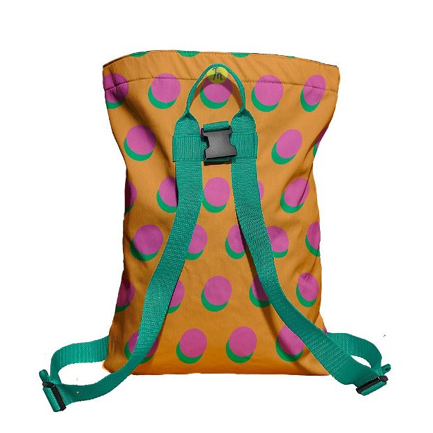 Rucsac Handmade Backpack Abstract, Cercuri Colorate, Multicolor, 45x37 cm