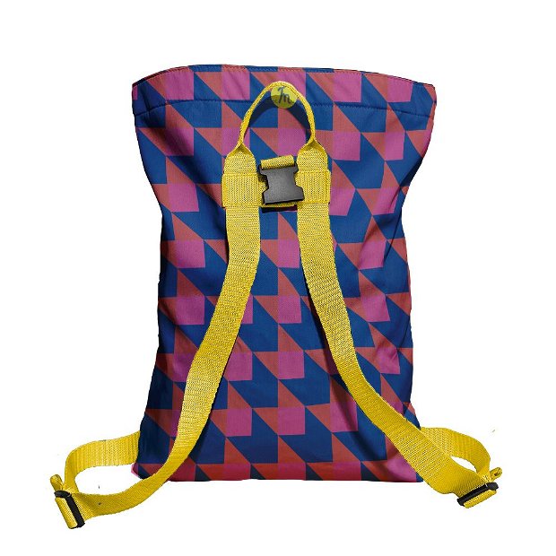 Rucsac Handmade Backpack Abstract, Cubism, Multicolor, 45x37 cm