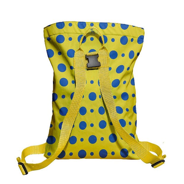 Rucsac Handmade Backpack Abstract, Cercuri Mici si Mari, Multicolor, 45x37 cm