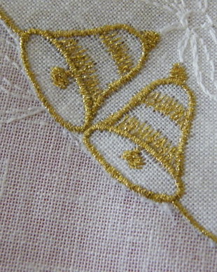 2 mileuri broderie Craciun 21cm