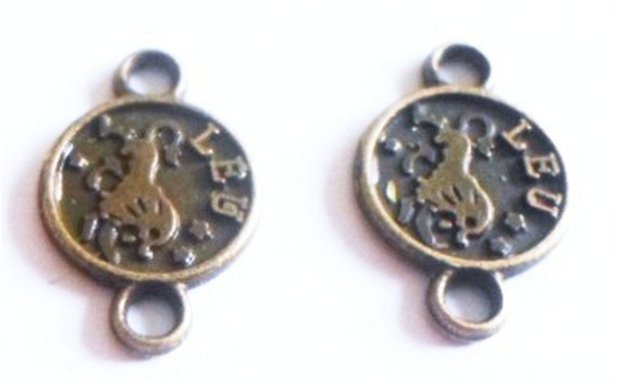 Link metalic banut zodiac Leu bronz