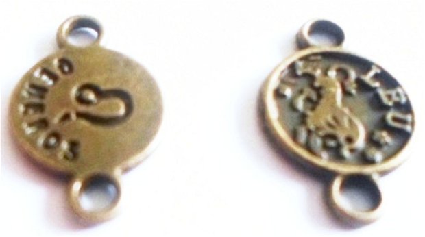 Link metalic banut zodiac Leu bronz