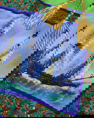 Esarfa cu " corabii"