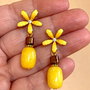 CERCEI ~SUNFLOWER~ jad,hematit,accesorii aurii HQP