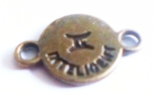 Link metalic banut zodiac Gemeni bronz