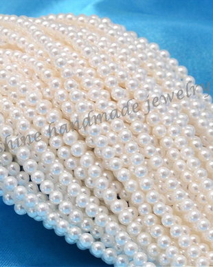 Perle de Mallorca albe, 3mm