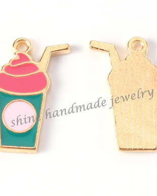 Charm bautura frappe, 21x14x2mm