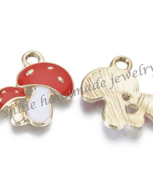 Charm ciuperca, 19.5x18x2.5mm