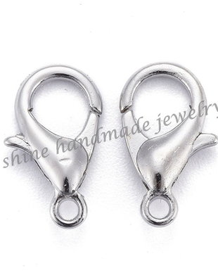 Inchizatoare lobster platinum, 12x6mm