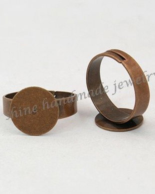 Baza inel cupru antichizat, 12mm