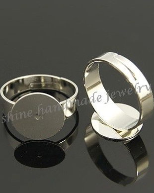Baza inel platinum, 12mm platou