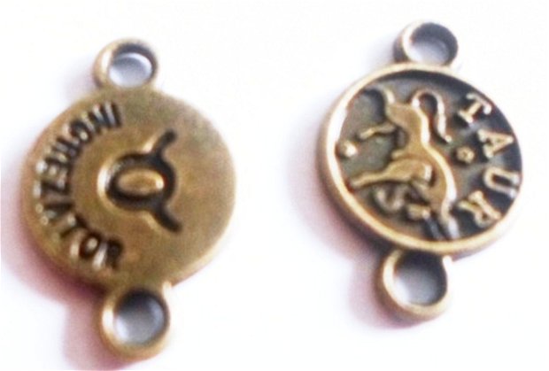 Link metalic banut zodiac Taur bronz