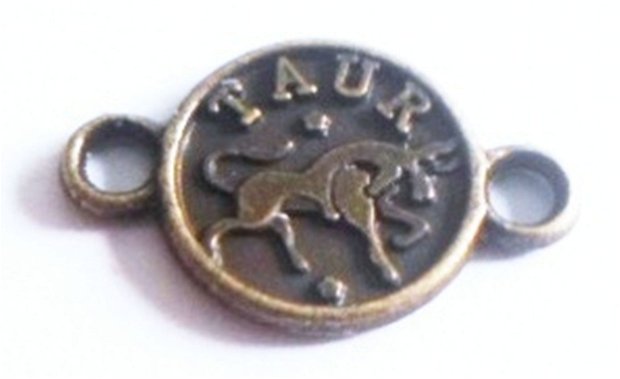 Link metalic banut zodiac Taur bronz