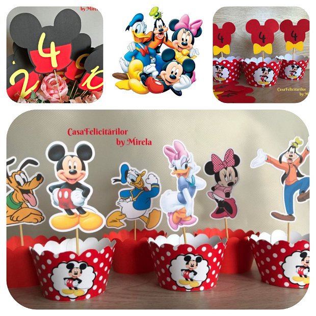 Set decoratiuni Mickey mouse