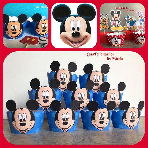 Toppers - uri aniversare baby Mickey mouse
