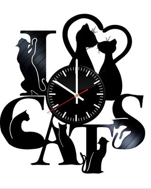I LOVE CATS-ceas de perete