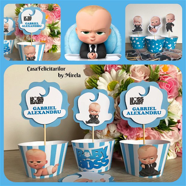 Toppers Baby Boss personalizate