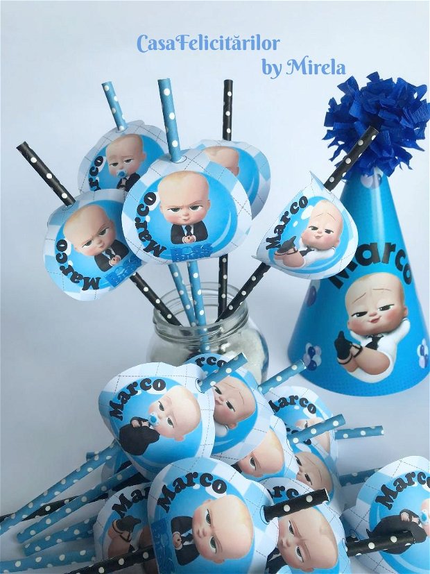 Toppers Baby Boss personalizate