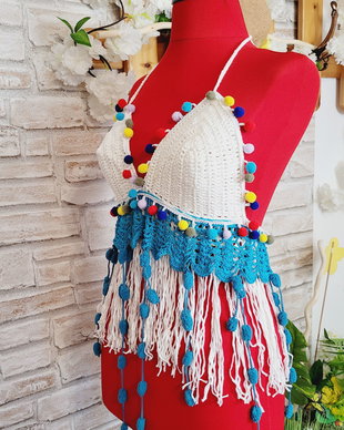 Sutien accesorizat, bohochic,summer style