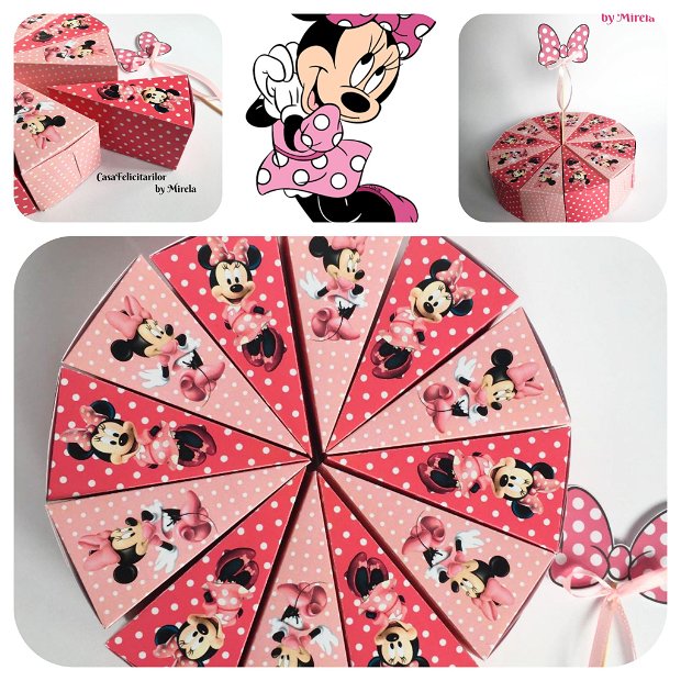 Ghirlanda decorativa Minnie mouse roz