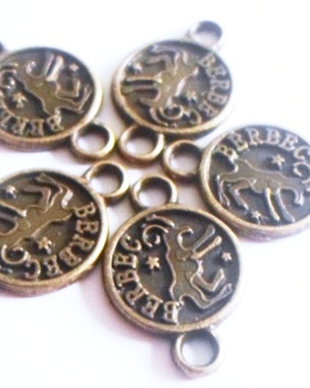Link metalic banut zodiac Berbec bronz