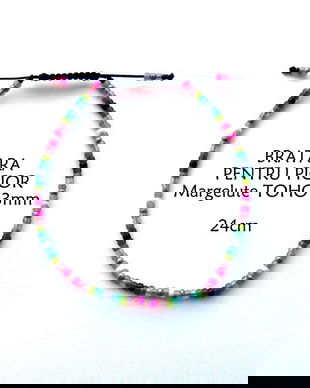 Anklet*Bratara pentru picior*Margelute TOHO*Bratara reglabila*Bratara glezna