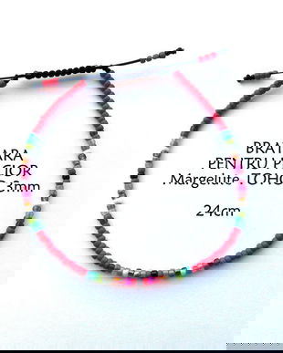 Anklet*Bratara pentru picior*Margelute TOHO*Bratara reglabila*Bratara glezna