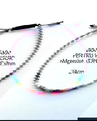 Anklet*Bratara pentru picior*Margelute TOHO*Bratara reglabila*Bratara glezna