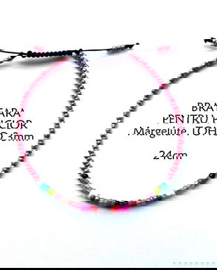 Anklet*Bratara pentru picior*Margelute TOHO*Bratara reglabila*Bratara glezna