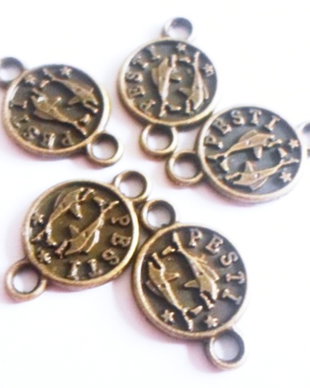 Link metalic banut zodiac Pesti bronz