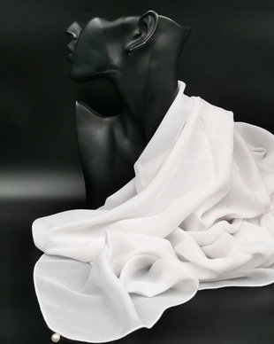 Esarfa alba BLANCHETTE