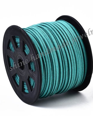 Snur suede Dark Cyan, 3x1.5mm