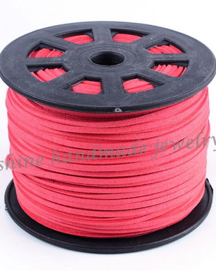 Snur Suede Salmon, 3x1.5mm