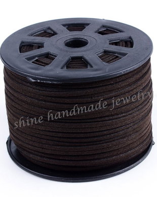 Snur Suede Coconut Brown, 3.0x1.4mm