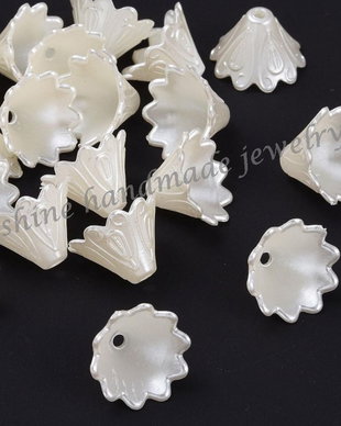 Margea acril Creamy White, 10x15mm