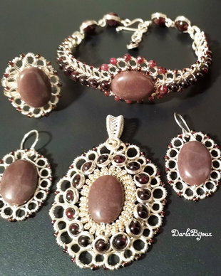 Set aventurin si granat