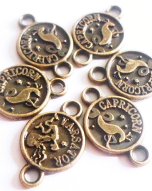 Link metalic banut zodiac Capricorn bronz