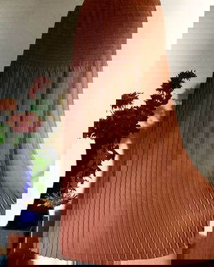 Fusta plisata culoare scortisoara