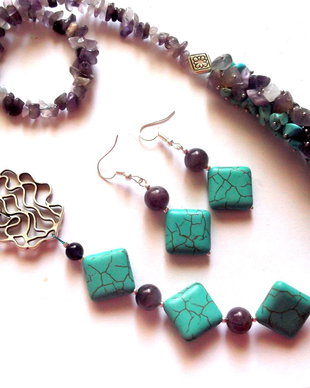 set ametist si turcoaz 40893