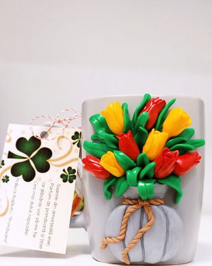 Cană "Buchet de lalele"