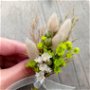 Cocarde nuntă-flori naturale uscate,Verde 10 cm