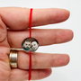 Bratara reglabila personalizata - Portret / Banut/Charm 1,6 Cm / Argint 925