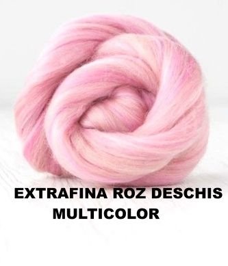 lana extrafina -ROZ DESCHIS nuante