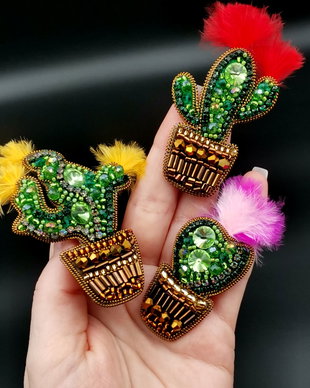 Rezervat Set Broșa- Cactuși mereu înfloriți