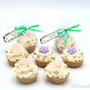 Marturii Cupcake cu aroma  de cocos si ciocolata,  Marturii pentru nunta,  marturii pentru botez