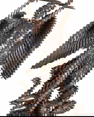 Arhangelul Mihail- statueta din rasini cu un strat ceramic