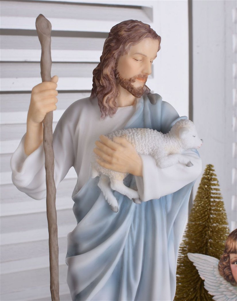 Isus - statueta din rasini cu un strat ceramic