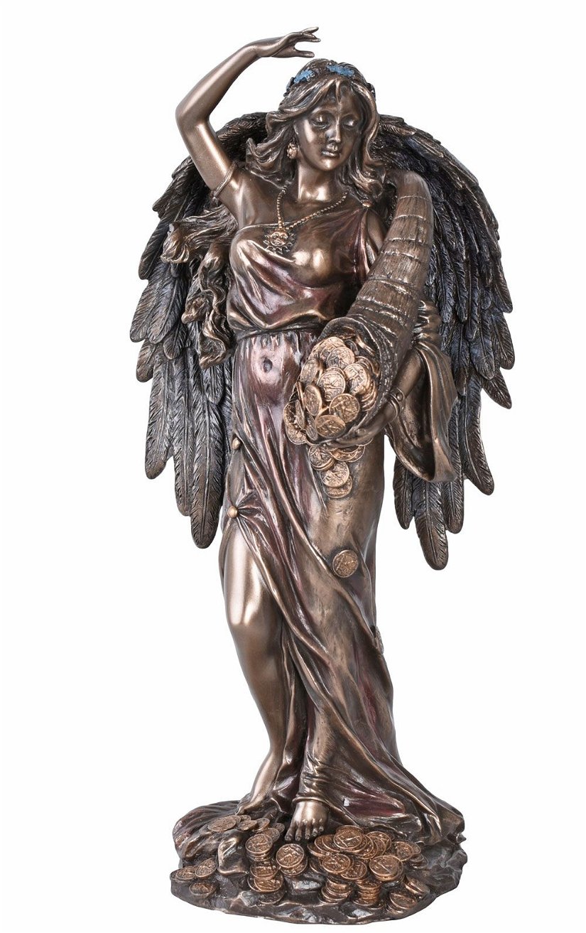 Zeita Fortuna- statueta din rasini cu un strat ceramic